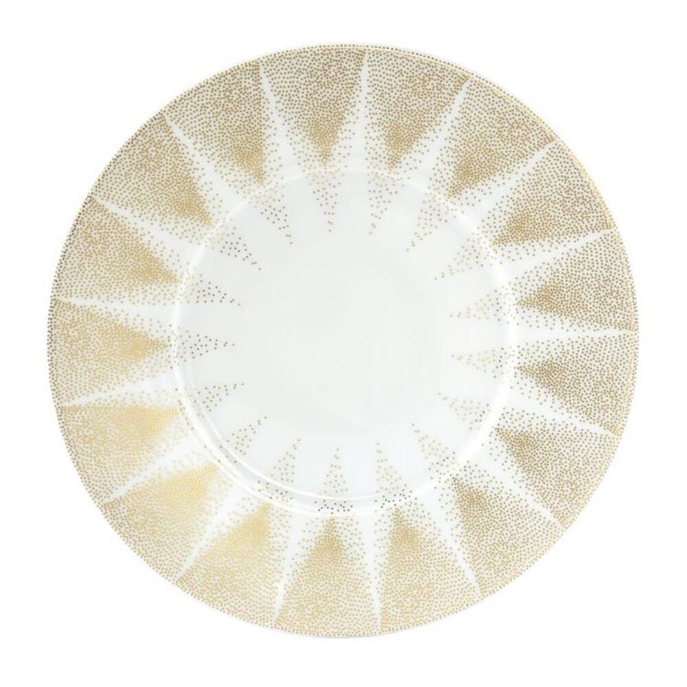 One Bernardaud Noel Etoile White Gold France Bread & Butter Luxury Plate New